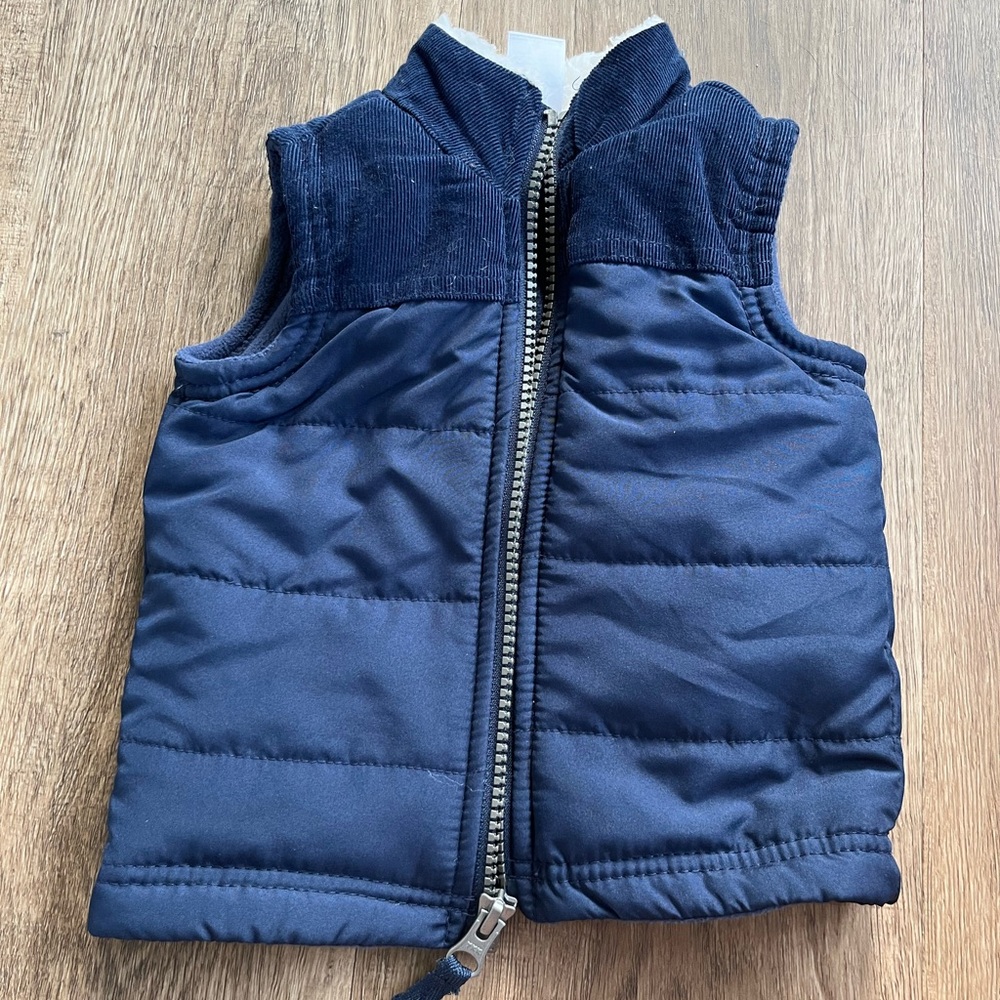 Navy Blue Baby Vest
